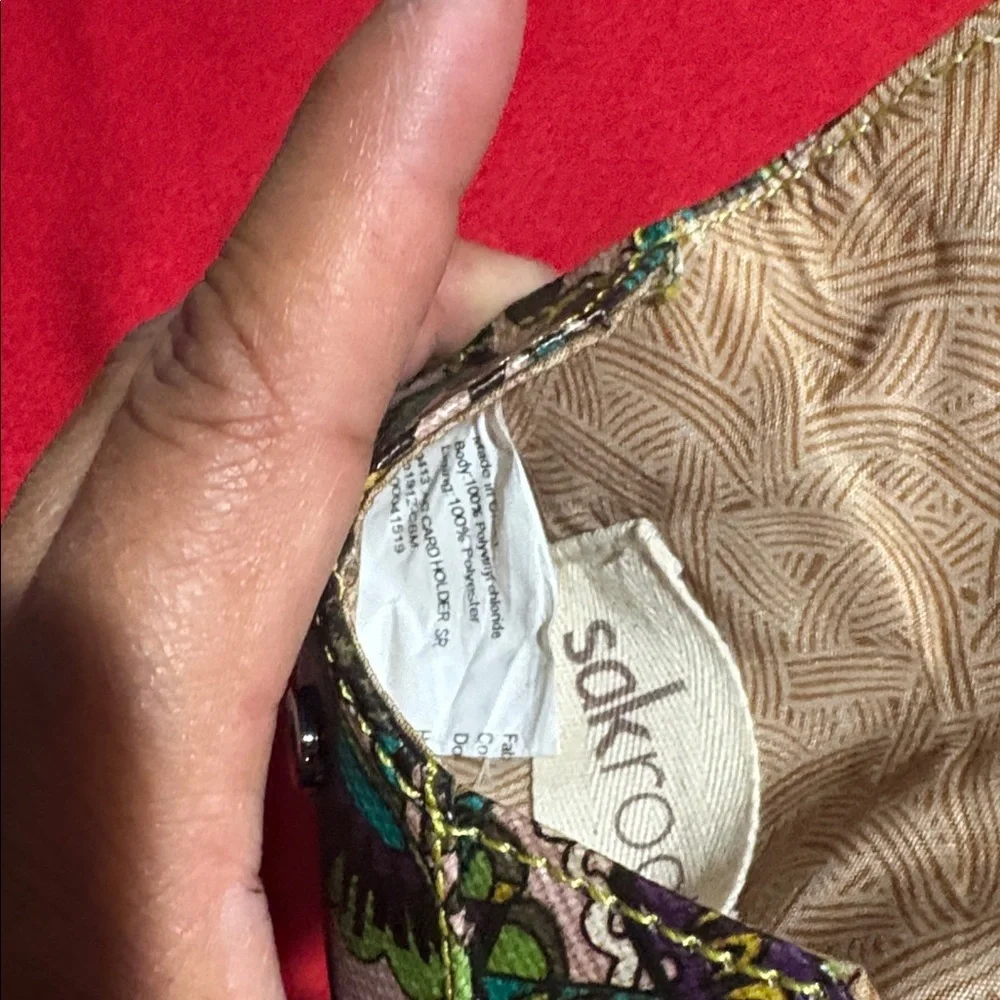 Sakroots Green Multi Patterned Card Sleeve